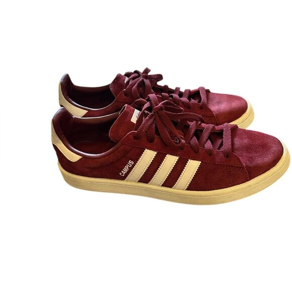 adidas Other - Adidas Campus Collegiate Sneakers Burgundy Red Size 9